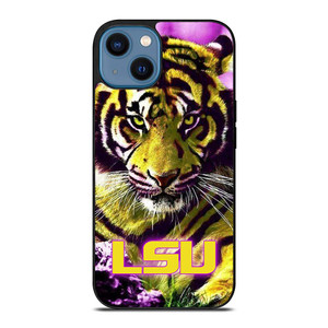 LSU TIGERS LOUISIANA STATE UNIVERSITY FOOTBALL LOGO iPhone 14 Case Cover