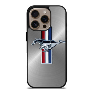 FORD MUSTANG METAL EMBLEM LOGO iPhone 16 Pro Case Cover