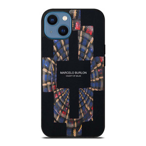 MARCELO BURLON COUNTY OF MILAN LOGO iPhone 14 Case Cover