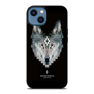 MARCELO BURLON WOLF LOGO iPhone 14 Case Cover