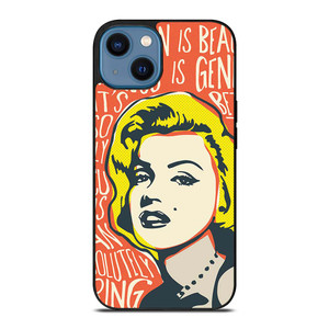 MARILYN MONROE ART QUOTE iPhone 14 Case Cover