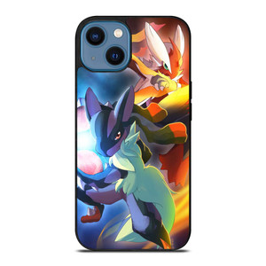 MEGA POKEMON BLAZIKEN VS LUCARIO iPhone 14 Case Cover