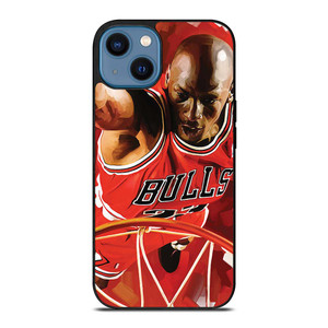MICHAEL JORDAN ARTWORK iPhone 14 Case Cover