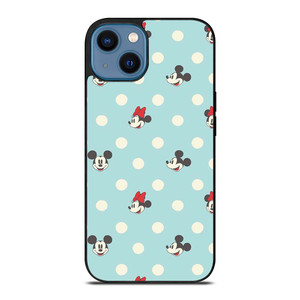 MICKEY AND MINNIE MOUSE DISNEY POLKADOTS iPhone 14 Case Cover