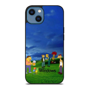 MICROSOFT WINDOWS THE SIMPSONS iPhone 14 Case Cover