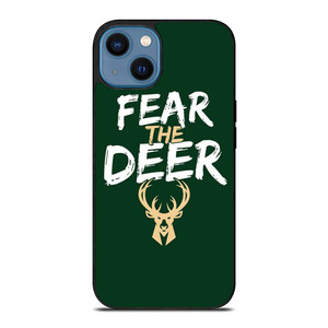 MILWAUKEE BUCKS LOGO BASEBALL FEAR THE DEER iPhone 14 Case Cover