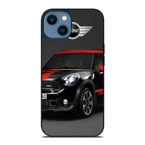 MINI COOPER CAR BLACK iPhone 14 Case Cover