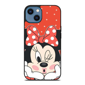MINNIE MOUSE RED POLKADOT iPhone 14 Case Cover