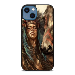 NATIVE AMERICAN PEOPLE ART iPhone 14 Case Cover