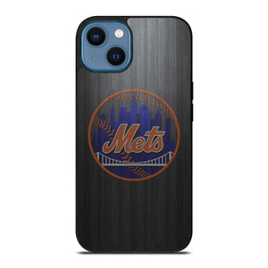 NEW YORK METS WOODEN LOGO iPhone 14 Case Cover