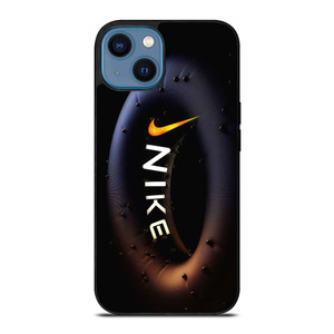NIKE BLACK RING LOGO iPhone 14 Case Cover