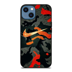 NIKE LOGO COLORFUL CAMO iPhone 14 Case Cover