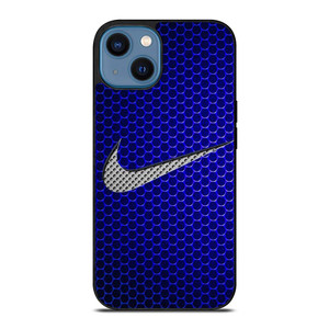 NIKE LOGOMETAL BLUE iPhone 14 Case Cover
