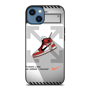 OFF WHITE NIKE AIR JORDAN CHICAGO iPhone 14 Case Cover