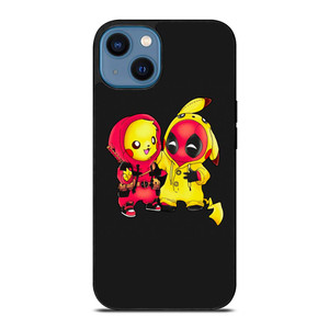 PIKACHU POKEMON AND DEADPOOL iPhone 14 Case Cover