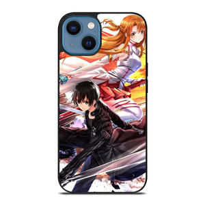 SWORD ART ONLINE SAO KIRITO AND ASUNA iPhone 14 Case Cover