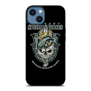US ARMY SPECIAL FORCES LOGO SKULL iPhone 14 Case Cover