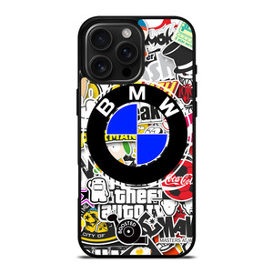 BMW STICKER BOMB iPhone 16 Pro Max Case Cover BMW STICKER BOMB iPhone 16 Pro Max Case Cover