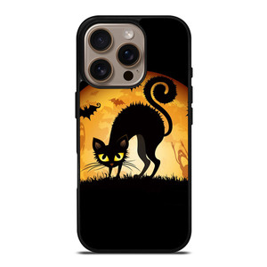 HALLOWEEN BLACK CAT iPhone 16 Pro Case Cover HALLOWEEN BLACK CAT iPhone 16 Pro Case Cover
