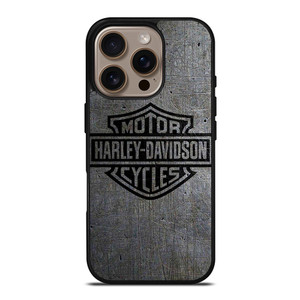 HARLEY DAVIDSON MOTORCYCLES COMPANY LOGO METAL iPhone 16 Pro Case Cover HARLEY DAVIDSON MOTORCYCLES COMPANY LOGO METAL iPhone 16 Pro Case Cover