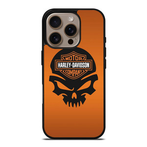 HARLEY DAVIDSON MOTORCYCLES COMPANY LOGO SKULL iPhone 16 Pro Case Cover