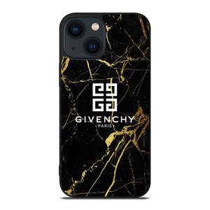 GIVENCHY PARIS GOLD MARBLE iPhone 14 Plus Case Cover