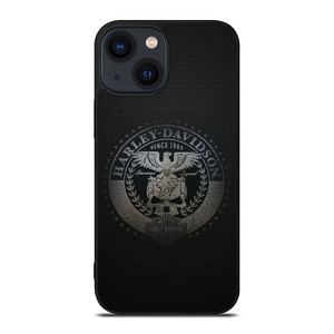 HARLEY DAVIDSON MOTORCYCLES COMPANY CARBON LOGO iPhone 14 Plus Case Cover