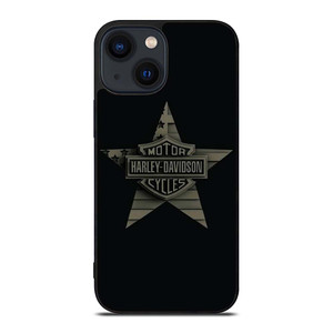 HARLEY DAVIDSON MOTORCYCLES COMPANY LOGO STAR iPhone 14 Plus Case Cover