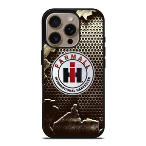 INTERNATIONAL HARVESTER FARMALL METAL LOGO iPhone 16 Pro Case Cover INTERNATIONAL HARVESTER FARMALL METAL LOGO iPhone 16 Pro Case Cover