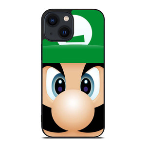 LUIGI SUPER MARIO FACE iPhone 14 Plus Case Cover