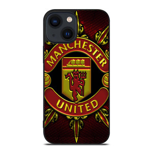 MANCHESTER UNITED LOGO ART iPhone 14 Plus Case Cover