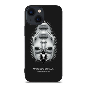 MARCELO BURLON MILAN UPSIDE DOWN FACE iPhone 14 Plus Case Cover