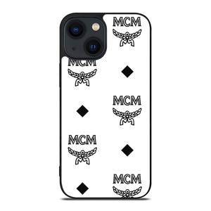 MCM WORLDWIDE LOGO WHITE iPhone 14 Plus Case Cover
