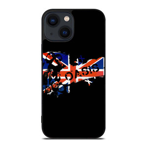 OASIS BAND ROCK BRITISH FLAG iPhone 14 Plus Case Cover