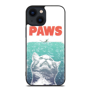PAWS FUNNY JAWS CAT iPhone 14 Plus Case Cover