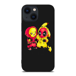 PIKACHU POKEMON AND DEADPOOL iPhone 14 Plus Case Cover