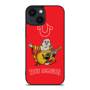 RED BIG BUDDHA TRUE RELIGION iPhone 14 Plus Case Cover