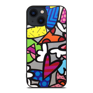 ROMERO BRITTO ABSTRACT LOVE iPhone 14 Plus Case Cover