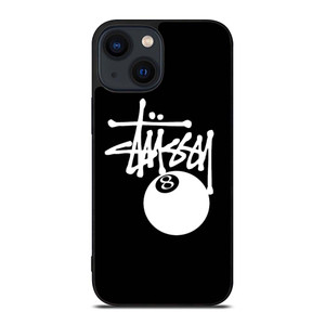 STUSSY BLACK LOGO iPhone 14 Plus Case Cover