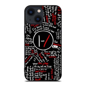 TWENTY ONE PILOTS LYRICS iPhone 14 Plus Case Cover