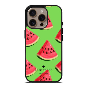 KATE SPADE NEW YORK FASHION LOGO WATER MELON ICON iPhone 16 Pro Case Cover KATE SPADE NEW YORK FASHION LOGO WATER MELON ICON iPhone 16 Pro Case Cover