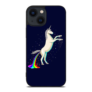 UNICORN POOPING RAINBOW iPhone 14 Plus Case Cover
