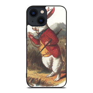 WHITE RABBIT ALICE IN WONDERLAND Disney iPhone 14 Plus Case Cover