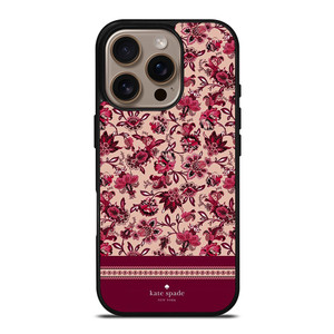 KATE SPADE NEW YORK RED FLORAL iPhone 16 Pro Case Cover KATE SPADE NEW YORK RED FLORAL iPhone 16 Pro Case Cover