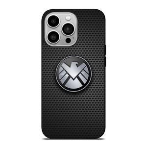 AGENTS OF SHIELD MARVEL LOGO METAL iPhone 14 Pro Case Cover
