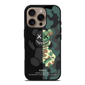 KAWS CAMO SEEING AND WATHING iPhone 16 Pro Case Cover KAWS CAMO SEEING AND WATHING iPhone 16 Pro Case Cover