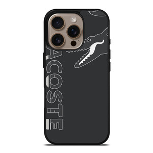 LACOSTE CROC LOGO GRAY ICON iPhone 16 Pro Case Cover