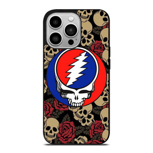 GREATEFUL DEAD BAND ICON SKULL AND ROSE iPhone 14 Pro Case Cover