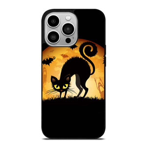 HALLOWEEN BLACK CAT iPhone 14 Pro Case Cover