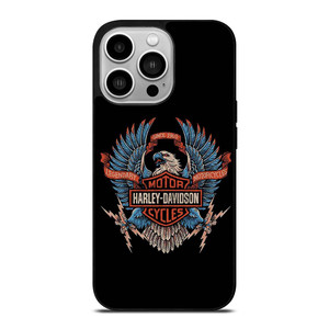 HARLEY DAVIDSON LEGENDARY MOTORCYCLES LOGO EAGLE iPhone 14 Pro Case Cover